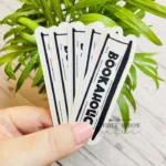 bookaholic book lover sticker pack