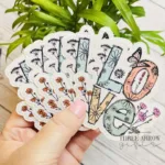 botanical butterfly love sticker pack