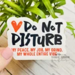 do not disturb sticker