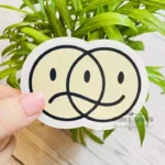 happy sad emoji sticker