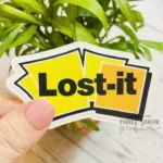 lost it sticky note parody logo sticker