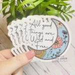 wild and free moon sticker pack