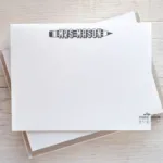 personalized teacher note card set