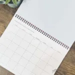 undated monthly planner inside