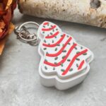 Christmas Tree Fidget Clicker Sensory Keychain - Image 2