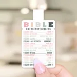 Emergency Bible Numbers Magnetic Bookmark - Image 2